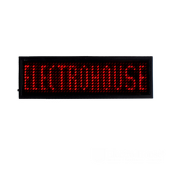 Електронний Led бейдж Electro House червоний EH-BL-001