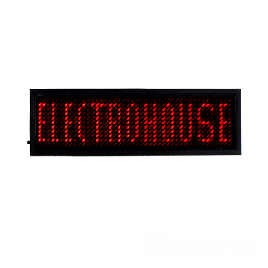 Электронный Led бейдж Electro House красный EH-BL-001