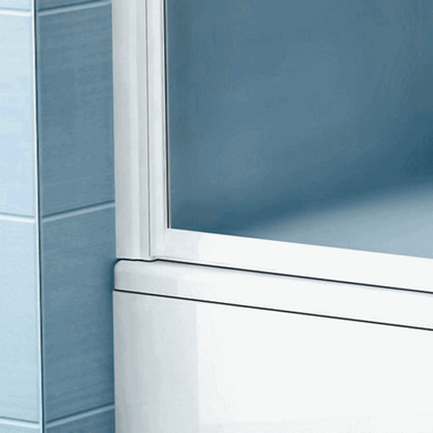 Неподвижная стенка для ванны RAVAK APSV-80 770-805x1370 мм профиль сатин, стекло RAIN 95040U0241