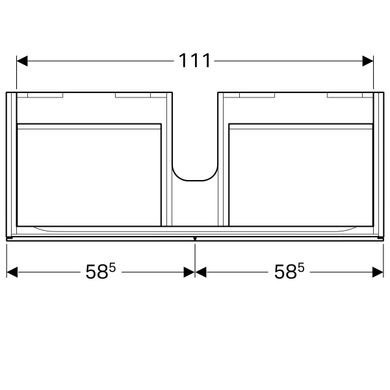 Тумба для раковины Geberit Xeno² 500.517.01.1