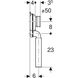 Сифон для пісуара Geberit горизонтальний випуск d50, білий 152.951.11.1