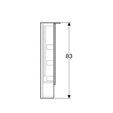 Дзеркальна шафа Geberit Acanto 500.645.00.2