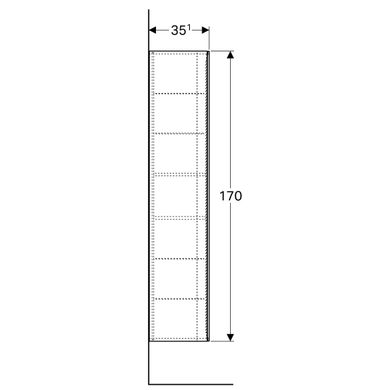 Пенал Geberit Xeno² 500.503.01.1