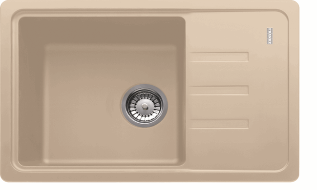Кухонна мийка FRANKE MALTA вбудована зверху, 1-камерна оборотна 620x435 мм h200, бежевий 114.0375.045