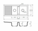 Кухонна мийка MARMORIN Cire гранітна, 1,5-камерна 1000х500х195 бежевий (Safari) 375213001