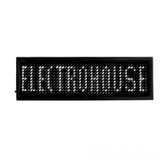 Електронний Led бейдж Electro House білий EH-BL-003
