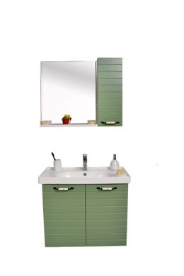 Комплект мебели ANKA PLUS Milas 60 с тумбой и умывальником + зеркало Green 0960A002
