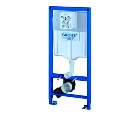 Инсталляционная система для унитаза Grohe Rapid SL комплект 6 в 1 с кнопкой смыва прокладкой и туалетной щеткой 39000000
