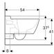 Унитаз подвесной Geberit Xeno² Rimfree 500.500.01.1