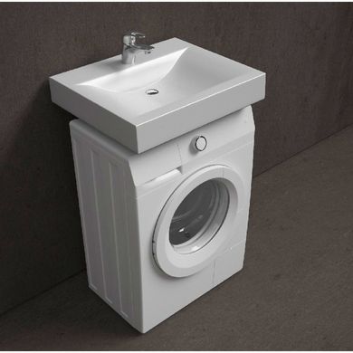 Раковина Fancy Marble Lilly для пральної машинки 500х600 мм, колір білий 6307101