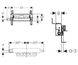 Монтажный элемент душевого трапа Geberit Kombifix для монтажа в стену, выпуск d40 мм, низкая высота конструкции 457.536.00.1