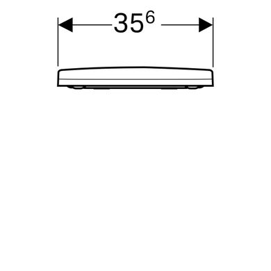 Сиденье с крышкой для унитаза Geberit Acanto 500.605.01.2