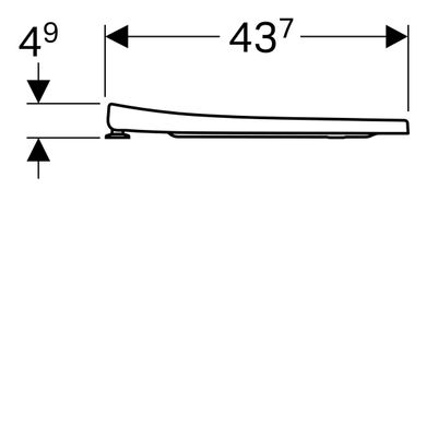 Сидіння з кришкою для унітазу Geberit Acanto 500.605.01.2