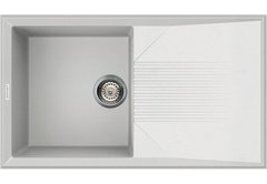 Кухонна мийка Adamant NOVAK 850х500х240, з сифоном, 01 білий