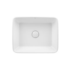 Раковина-чаша Qtap Tern 475х370х140 White з донним клапаном (QT17112074W)