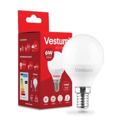 Лампа LED Vestum G45 6W 4100K 220V E14 (1-VS-1203)