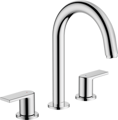 Змішувач Hansgrohe Vernis Shape для умивальника на 3 отвори з донним клапаном pop-up Chrome (71563000)