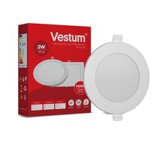 Світильник LED врізний круглий Vestum 3W 4000K 220V (1-VS-5101)