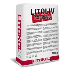 Самовирівнююча цементна суміш Litokol LITOLIV EXPRESS для внутрішніх робіт, сірий 20 кг (LEX0020)