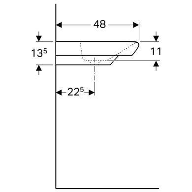 Раковина Geberit myDay 125400600