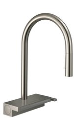 Змішувач для кухні Hansgrohe Aguno Select 170 3jet з витяжним виливом Sbox Stainless Steel 73831800