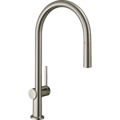 Змішувач Hansgrohe Talis 210 1jet кухонний з витяжним виливом Sbox Stainless Steel (72803800)