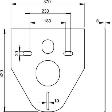 Шумоизоляционная прокладка для подвесных унитазов/биде ALCAPLAST хром M91