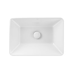 Раковина Qtap Crow 500x350x180 White з донним клапаном (QT0511L582W)