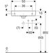 Раковина Geberit Selnova Compact 50х25 отвір для змішувача справа, біла 501.507.00.1