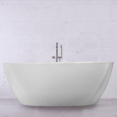 Ванна Fancy Marble Albert 1750х770 мм отдельностоящая с сифоном цвет белый 10175001