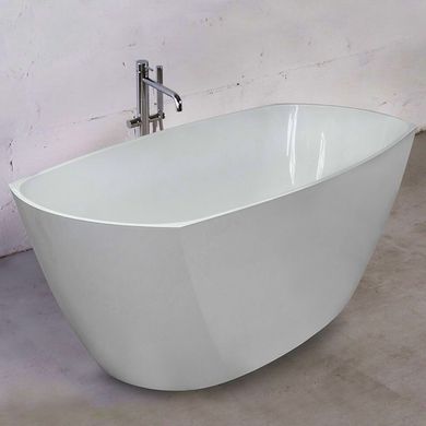 Ванна Fancy Marble Albert 1750х770 мм отдельностоящая с сифоном цвет белый 10175001