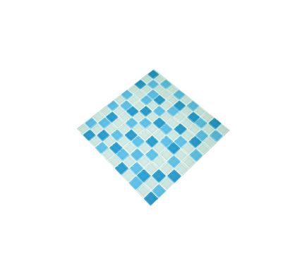Мозаика стеклянная Kotto Keramika 300x300 мм blue d/blue m/white GM 4019 C3