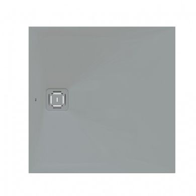 Душовий піддон Roca Palo ST CEYO штучний камінь 900х900 мм, решітка в колір, матовий сірий A276476300