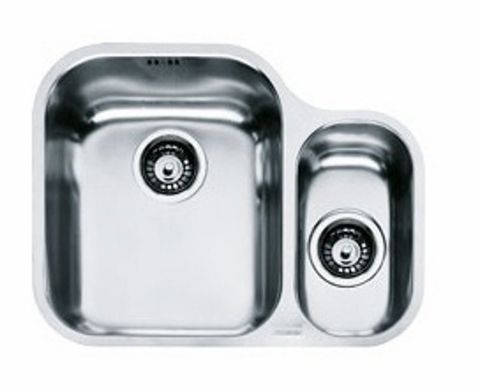Кухонна мийка FRANKE ARMONIA вбудована знизу, 2-камерна полірована 580x450 мм h190, хром 122.0021.448