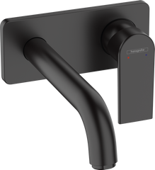 Змішувач Hansgrohe Vernis Shape для раковини зі стіни прихованого монтажу 205 мм Matt Black (71578670)