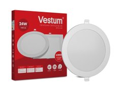 Світильник LED врізний круглий Vestum 24W 6000K 220V (1-VS-5106)