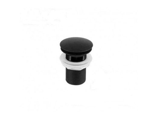Донний клапан NEWARC (740773CB) для раковини, з переливом, колір чорний