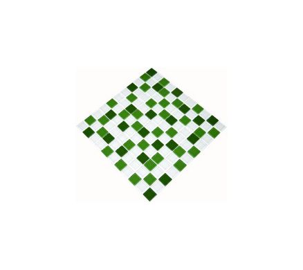 Мозаика стеклянная Kotto Keramika 300x300 мм green d/green m/white GM 4030 C3
