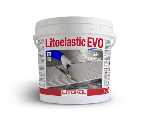 Эпоксидно-полиуретановый клей Litokol LITOELASTIC EVO белый 10 кг (LLEVO0010)