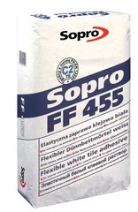 Цементний клей SOPRO FF для плитки, білий 5 кг (455/5)