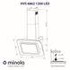 Вытяжка декоративная наклонная Minola HVS 6862 BL/I 1200 LED