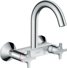 Змішувач для кухні Hansgrohe Logis Classic двохвентильний, зі стіни 71286000