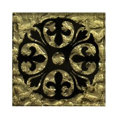 Вставка підлогова Grand Kerama Tako, Бутон золото рифлена 66x66