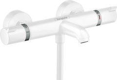 Змішувач з термостатом для ванни Hansgrohe Ecostat Comfort Matt White 13114700