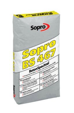Шпаклевка SOPRO BS быстровяжущая, для бетона 25 кг (467/25)