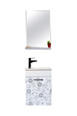 Комплект мебели ANKA PLUS Patara с тумбой и умывальником + зеркало White 0200AH65R