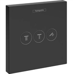 Перемикач Hansgrohe ShowerSelect на 3 клавіші Matt Black (15764670)