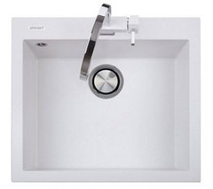 Кухонна мийка Adamant UNIVER 560х500х200, з сифоном, 01 білий