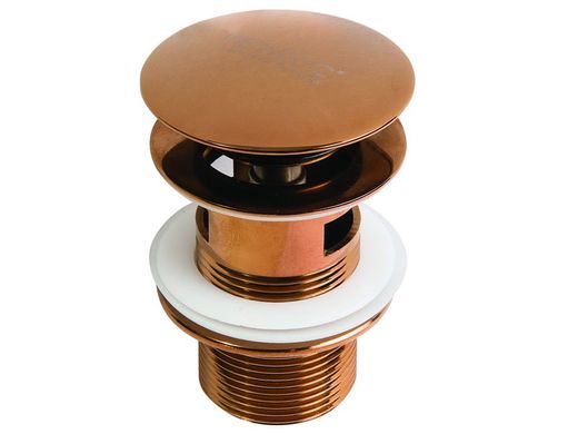 Донный клапан NEWARC (740777) для раковины, с переливом, цвет медь