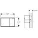 Клавиша смыва Geberit Omega 60 металл, каштановое стекло 115.081.SQ.1